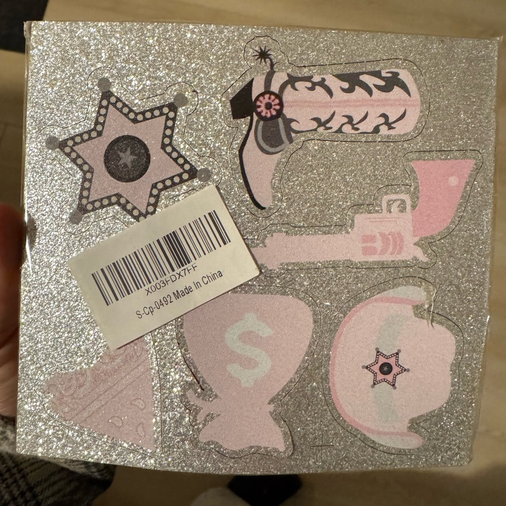 Pink stick decorations